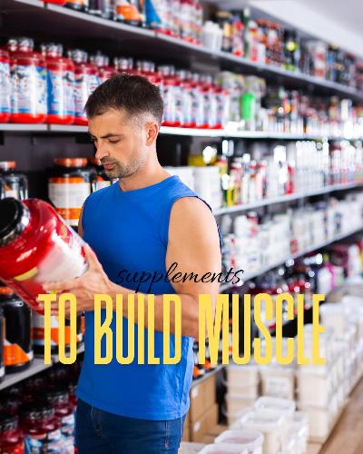 What supplements should I take to build muscle? What supplements to take when trying to build muscle? the top 3 supplements that are highly recommended to take to build muscle are Creatine, Whey Protein and Bcaa's. They have individual benefits, however all 3 work together well in achieving the same outcome, and that is building muscle.
